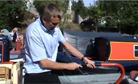 Tiller Bar on a Narrowboat